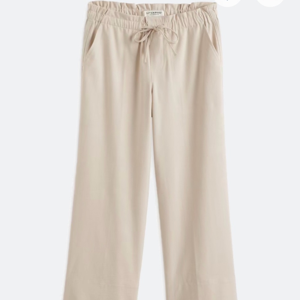 Liverpool Beige Drawstring Pants